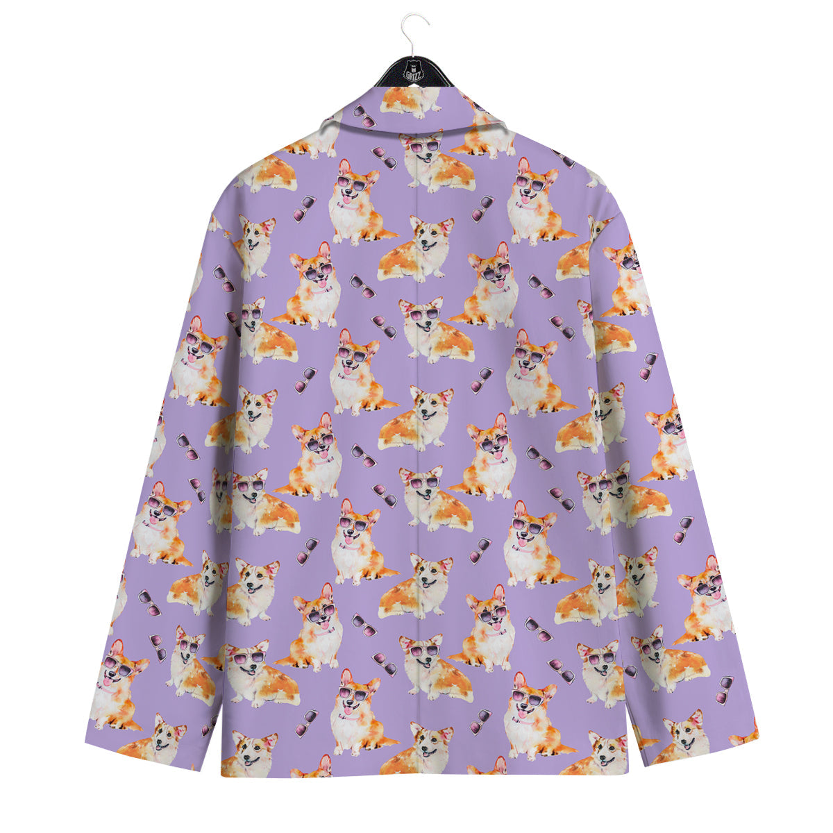 Corgi Watercolor Print Pattern Men's Sport Coat-grizzshop