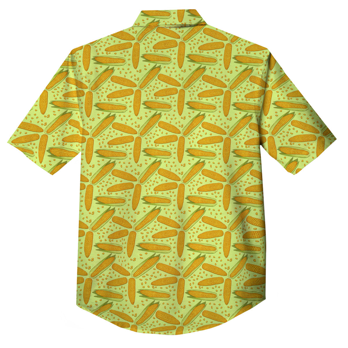 Corn On Cob Print Pattern Button Up Shirt-grizzshop