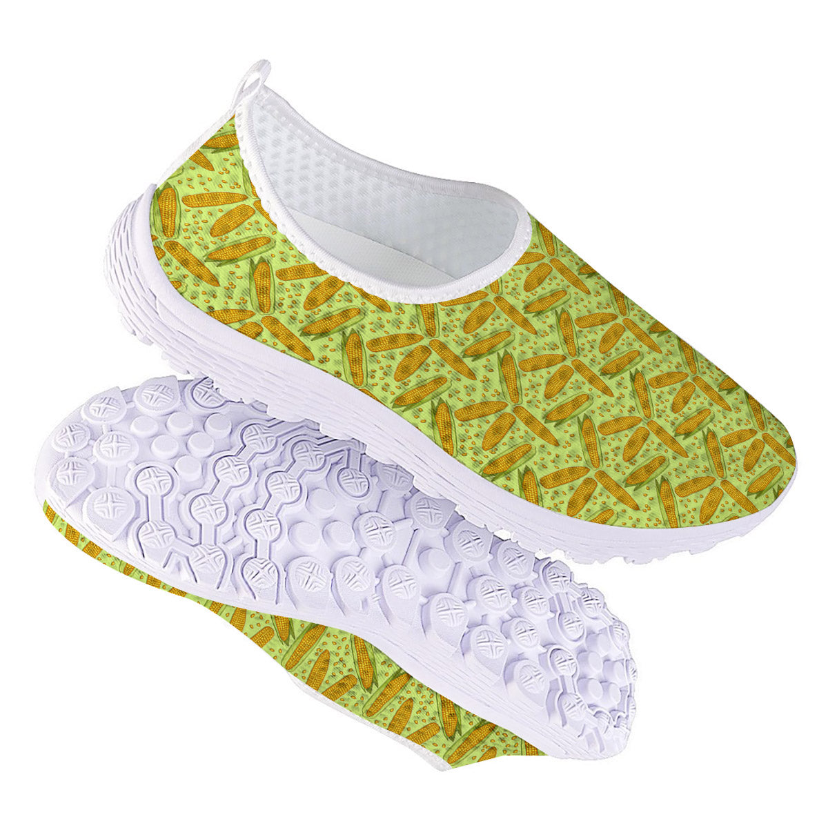 Corn On Cob Print Pattern Nurse Shoes-grizzshop