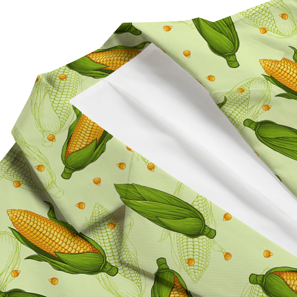 Corn Pattern Green Men's Blazer-grizzshop