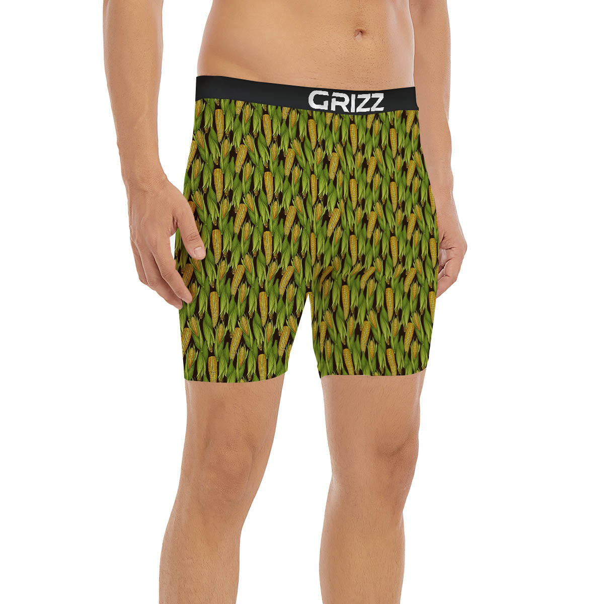 Corn Pattern Print Boxer Briefs-grizzshop