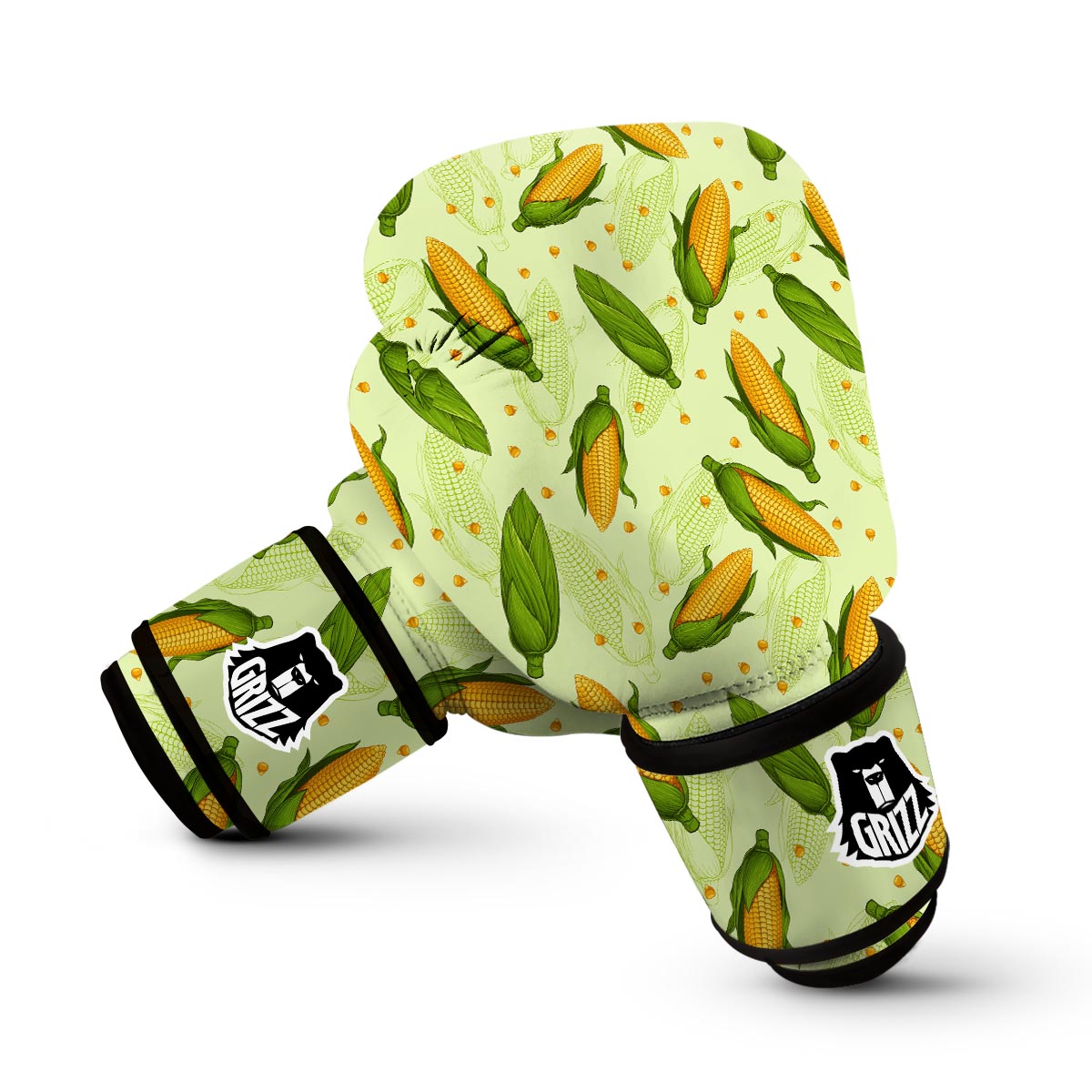 Corn Pattern Print Boxing Gloves-grizzshop