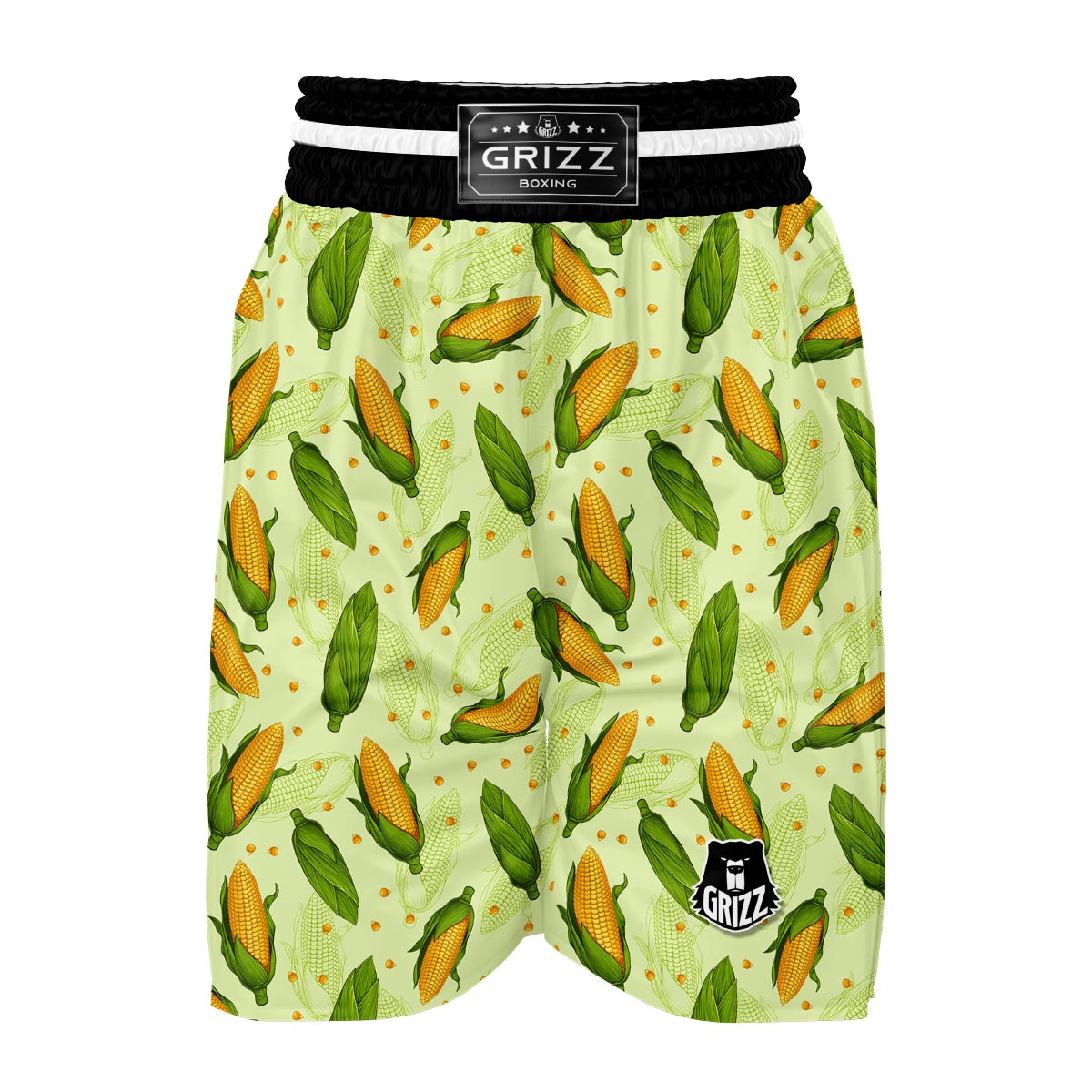 Corn Pattern Print Boxing Shorts-grizzshop