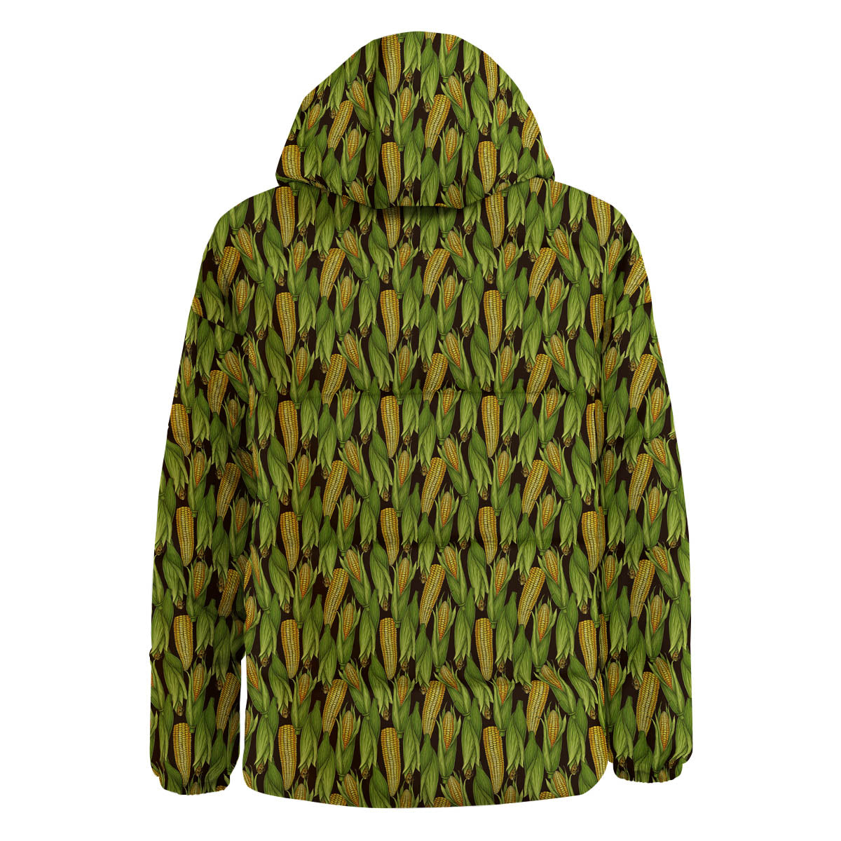 Corn Pattern Print Down Jacket-grizzshop