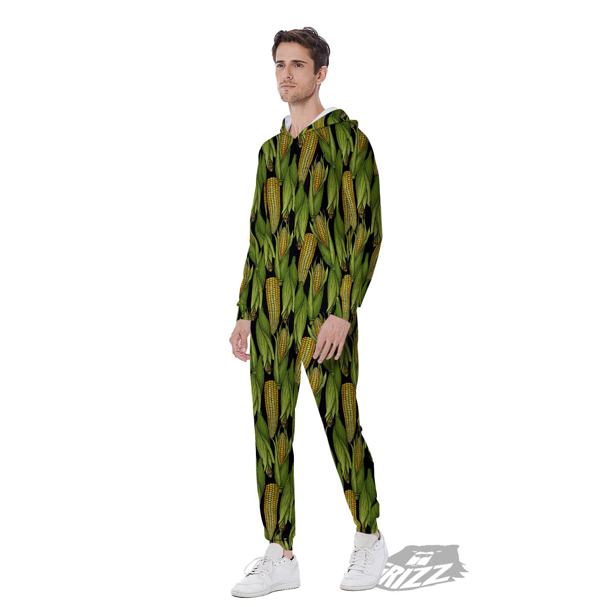 Corn Pattern Print Men's Jumpsuit-grizzshop