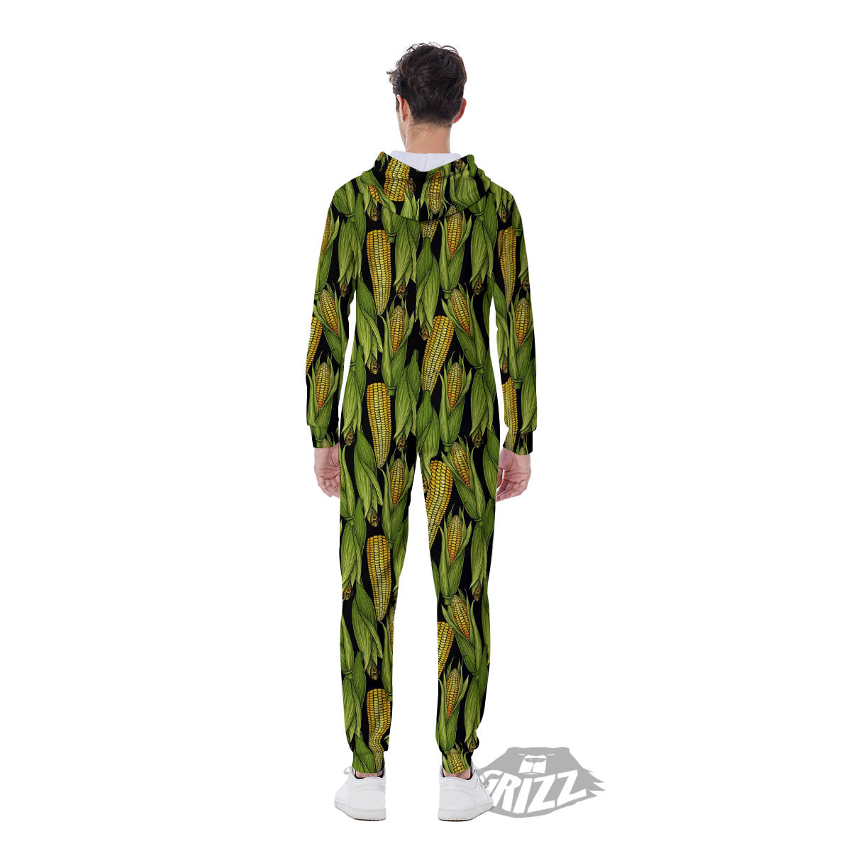 Corn Pattern Print Men's Jumpsuit-grizzshop