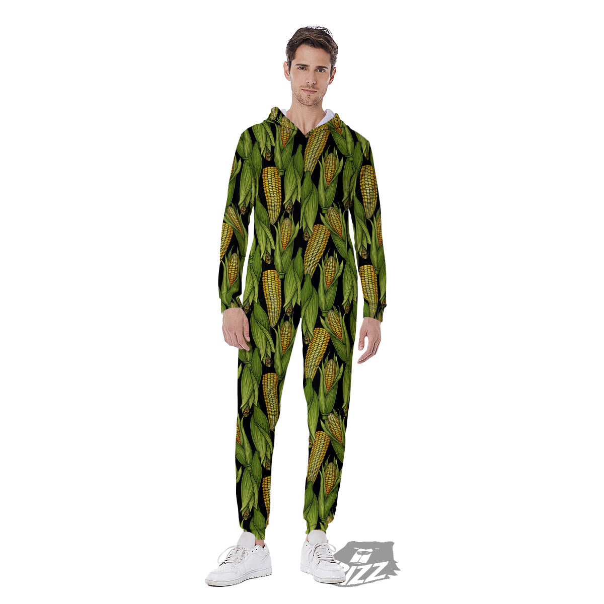 Corn Pattern Print Men's Jumpsuit-grizzshop