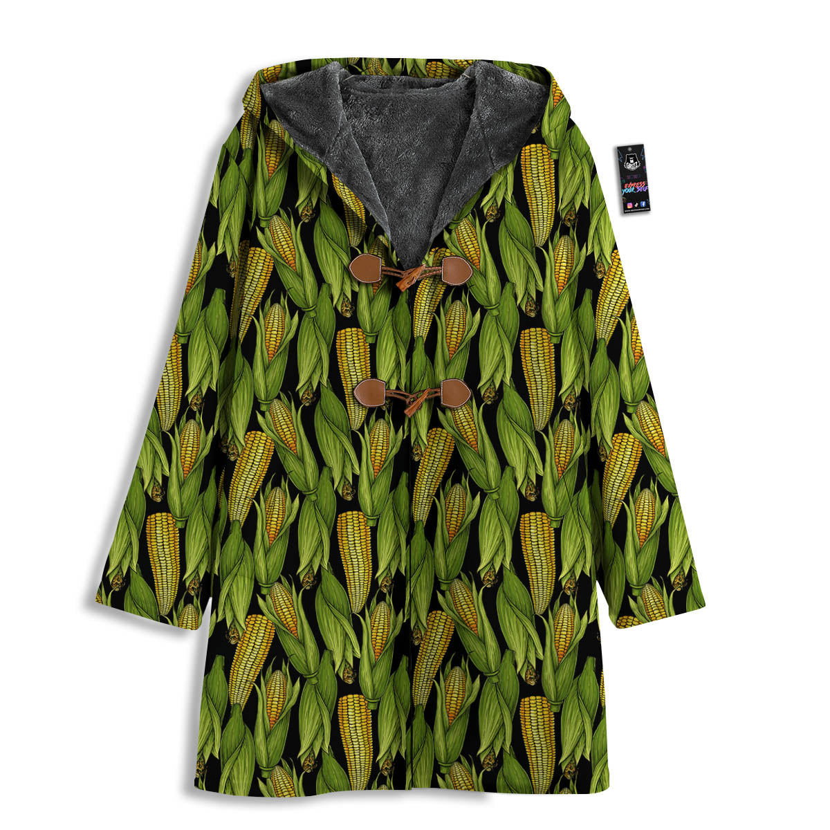 Corn Pattern Print Men's Windbreaker Jacket-grizzshop
