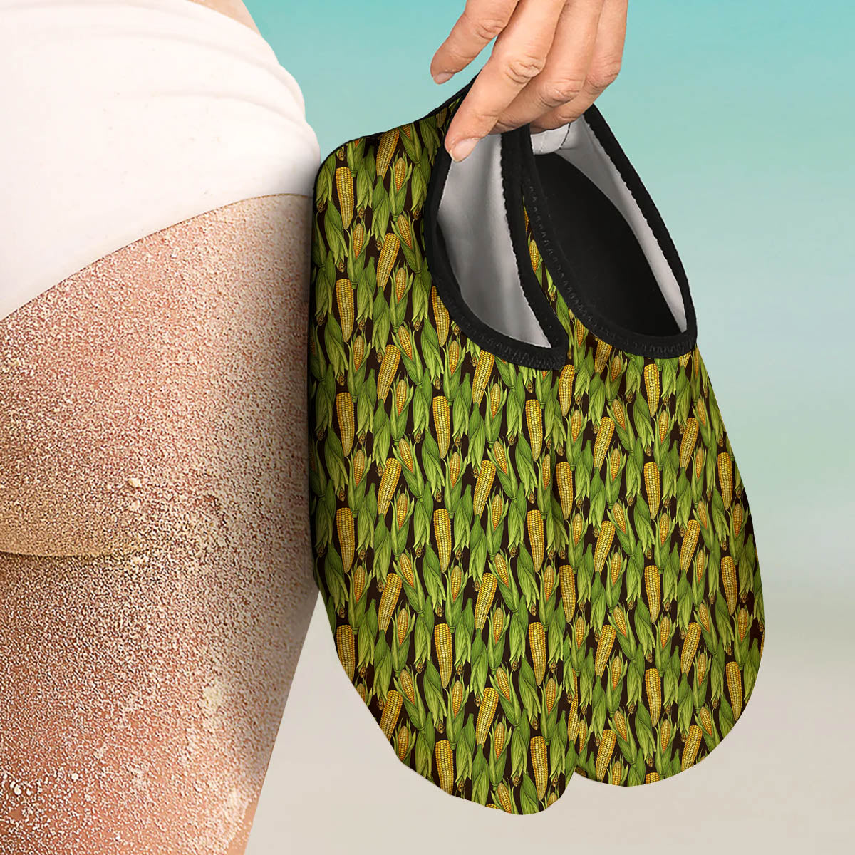 Corn Pattern Print Water Shoes-grizzshop