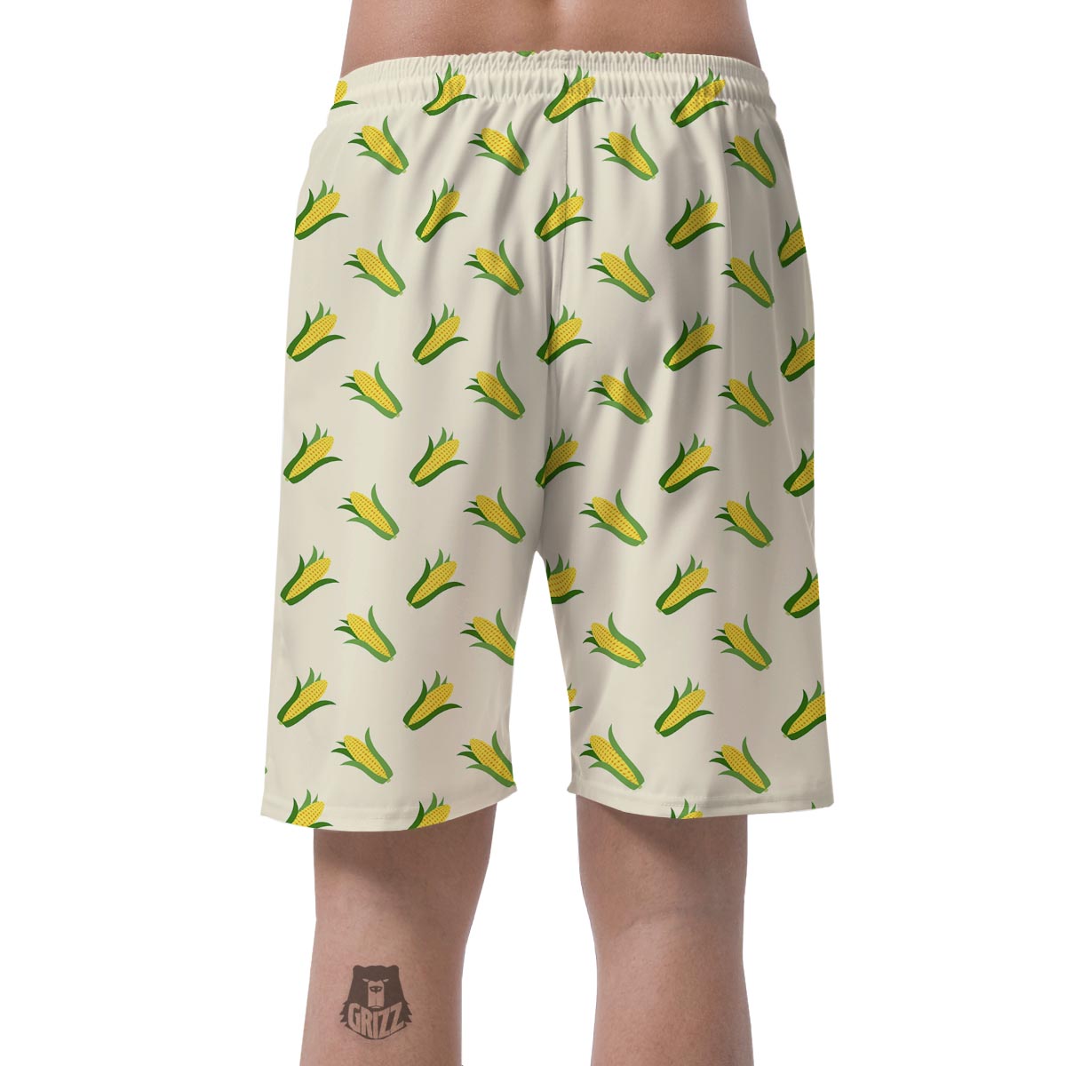 Corn Print Pattern Men's Shorts-grizzshop
