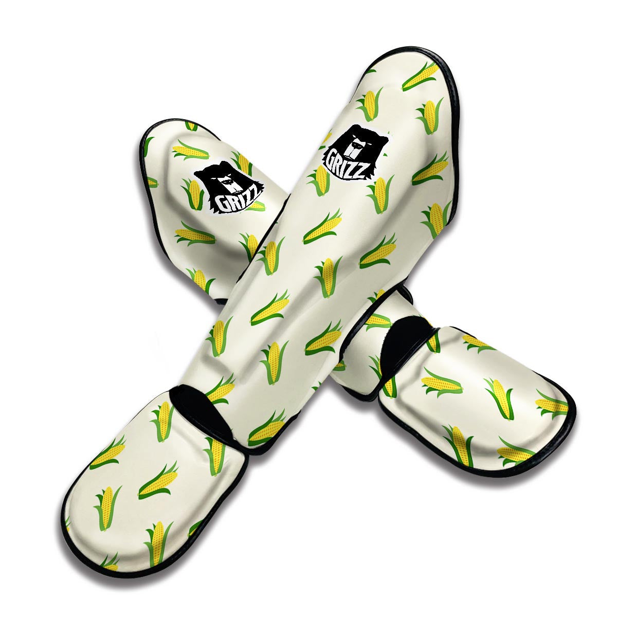 Corn Print Pattern Muay Thai Shin Guards-grizzshop