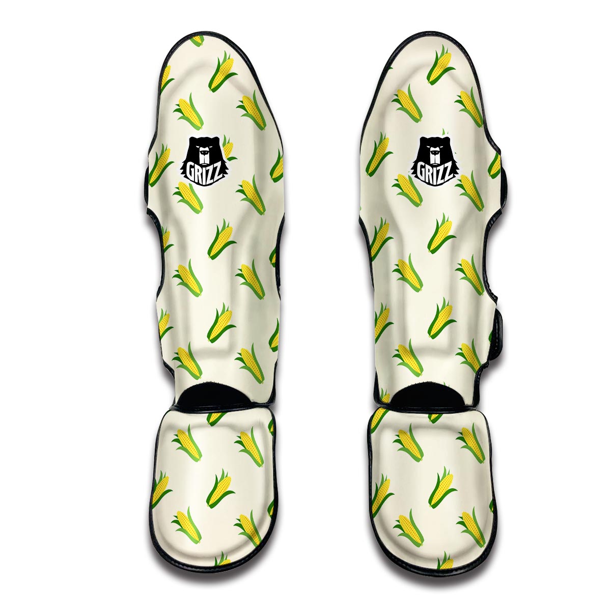 Corn Print Pattern Muay Thai Shin Guards-grizzshop