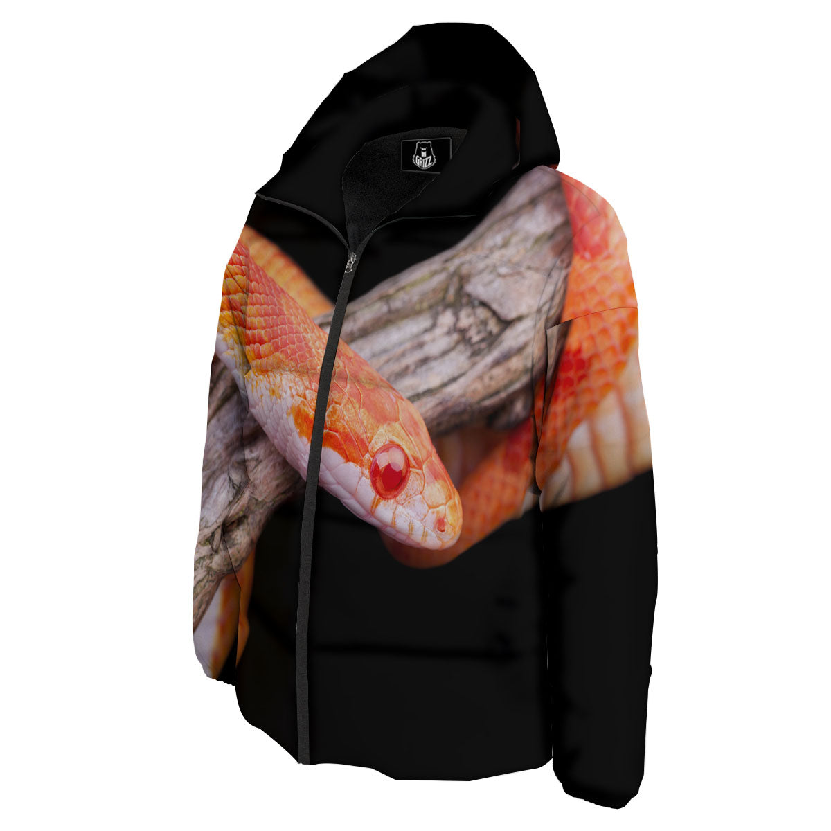 Corn Snake Amel Motley Print Down Jacket-grizzshop