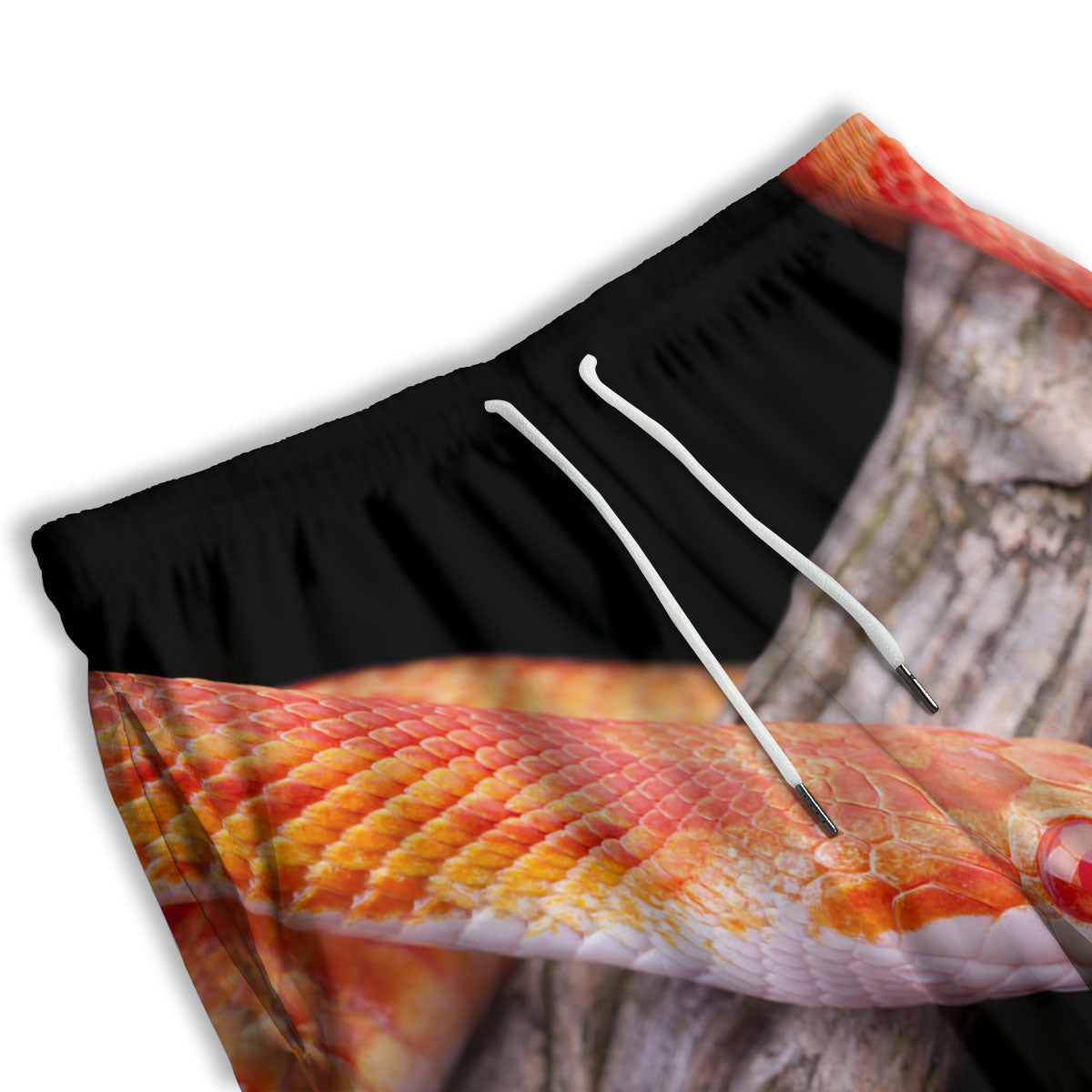 Corn Snake Amel Motley Print Men's Athletic Shorts
