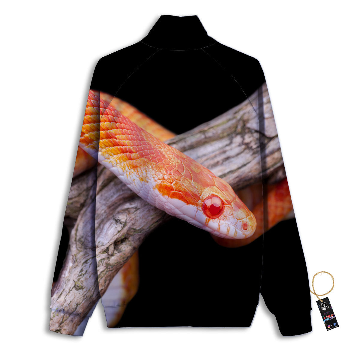 Corn Snake Amel Motley Print Track Jacket-grizzshop