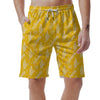 Corn Yellow Pattern Print Men's Shorts-grizzshop