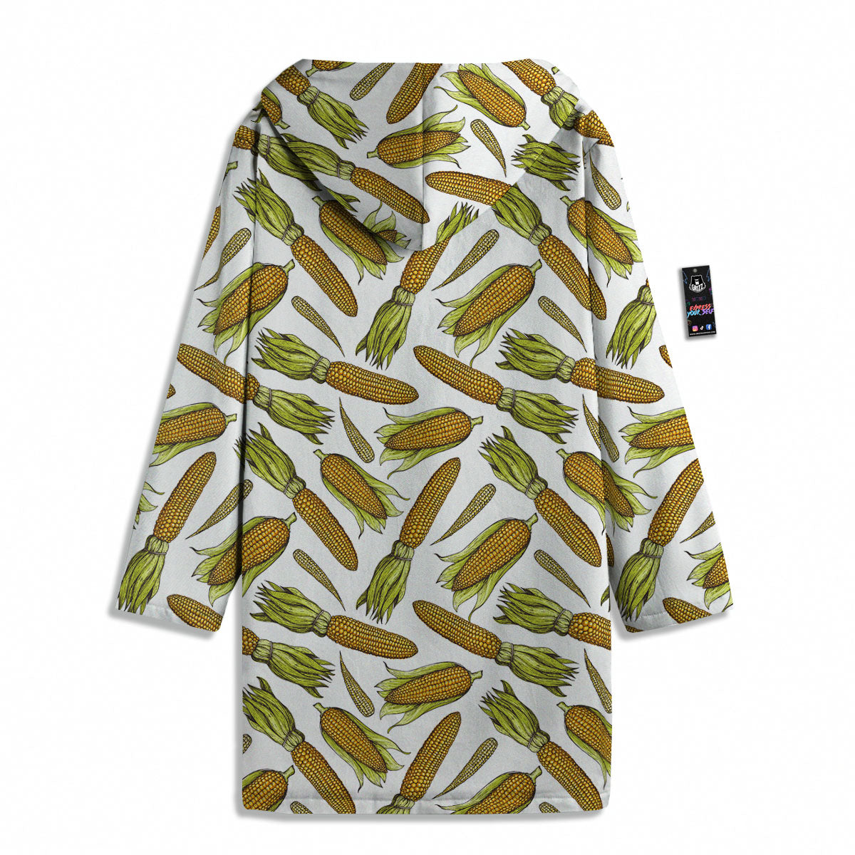Corncob Hand-Drawn Print Pattern Men's Windbreaker Jacket-grizzshop