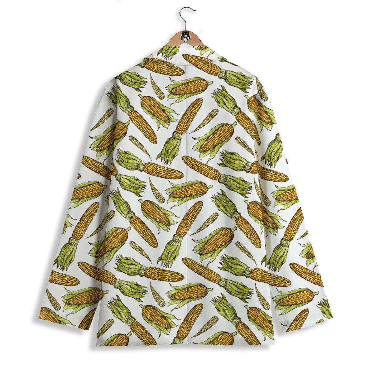 Corncob Hand-Drawn Print Pattern Women's Blazer-grizzshop