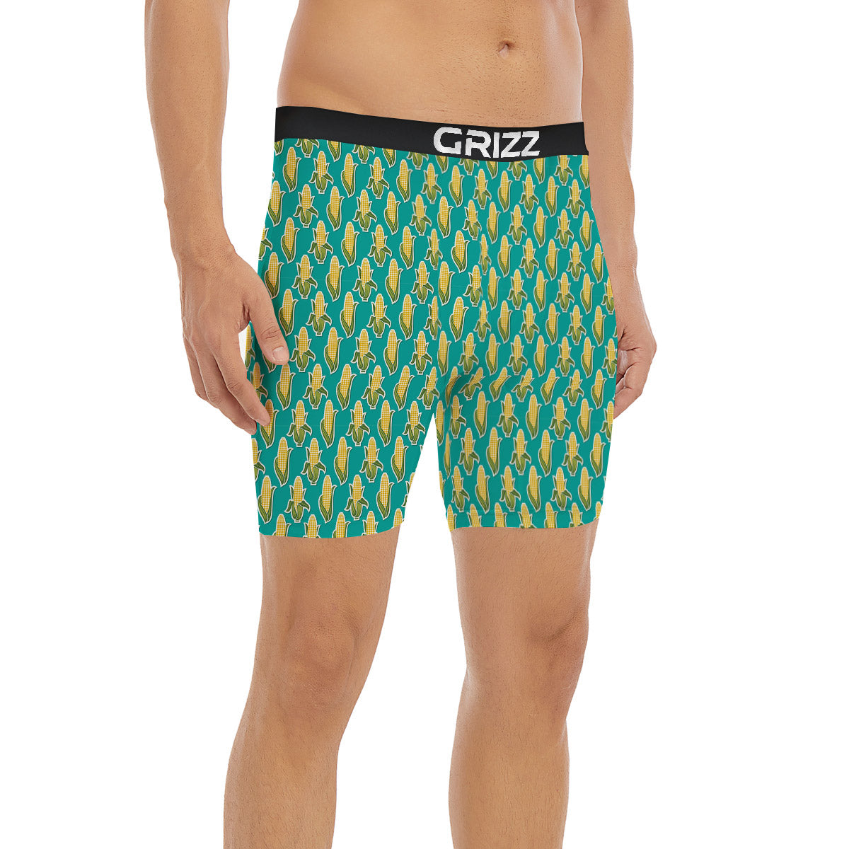 Corncob Print Pattern Boxer Briefs-grizzshop