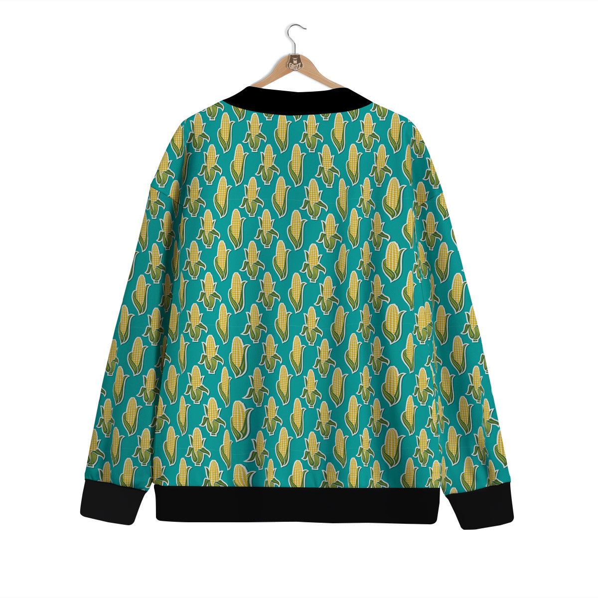 Corncob Print Pattern Cardigan-grizzshop