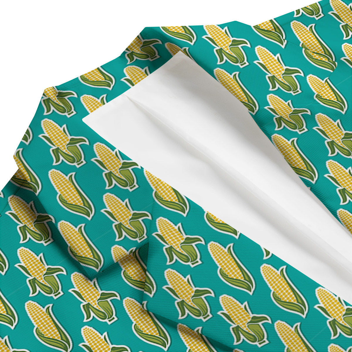 Corncob Print Pattern Men's Blazer-grizzshop