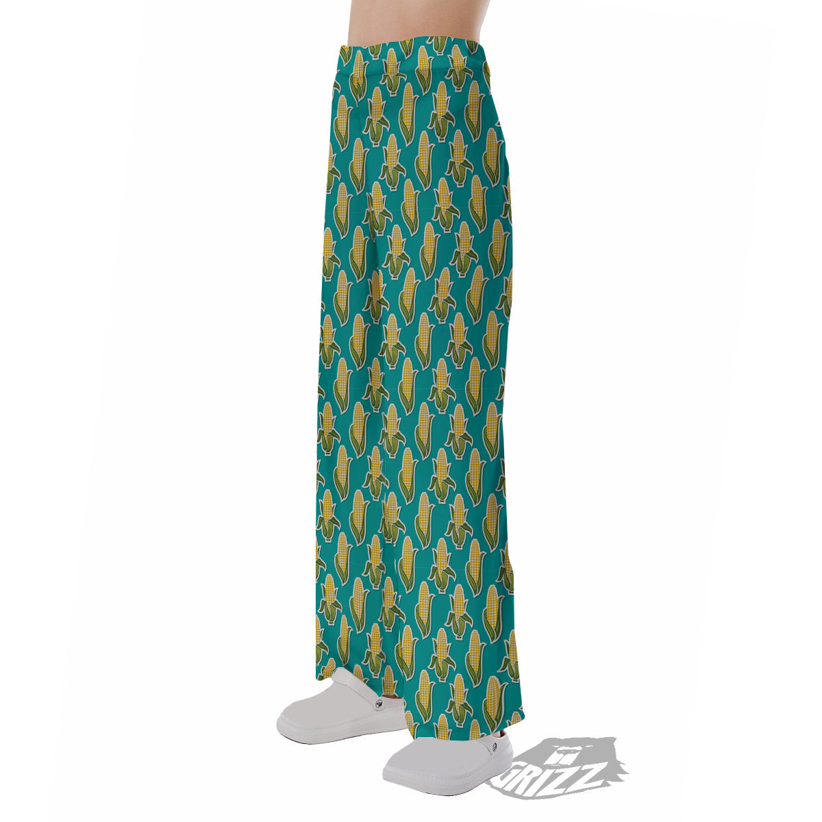 Corncob Print Pattern Pajama Pants-grizzshop