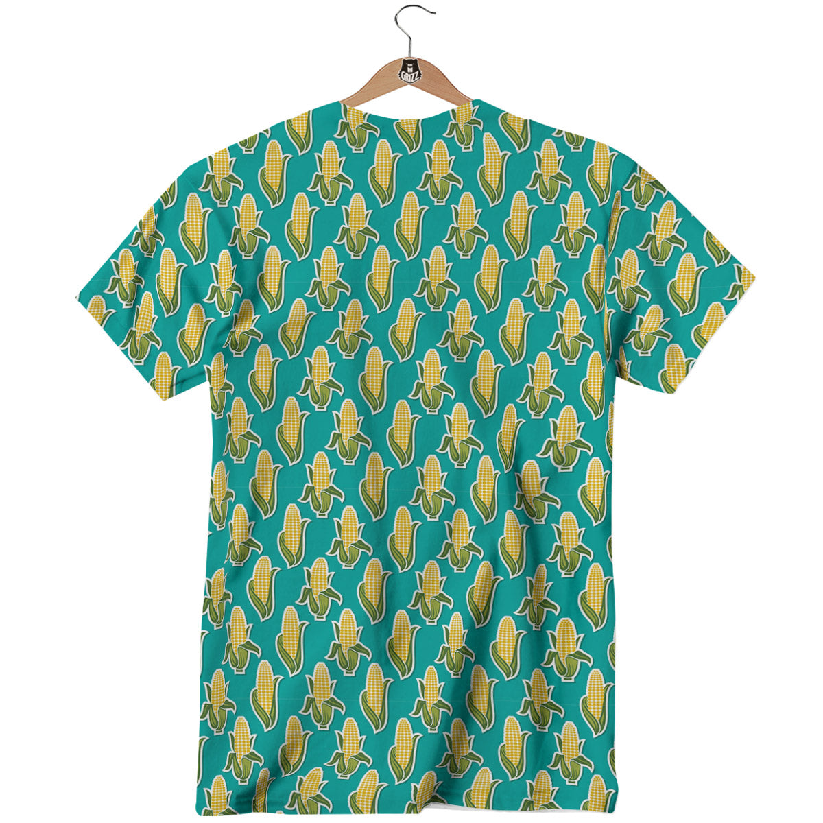 Corncob Print Pattern T-Shirt-grizzshop