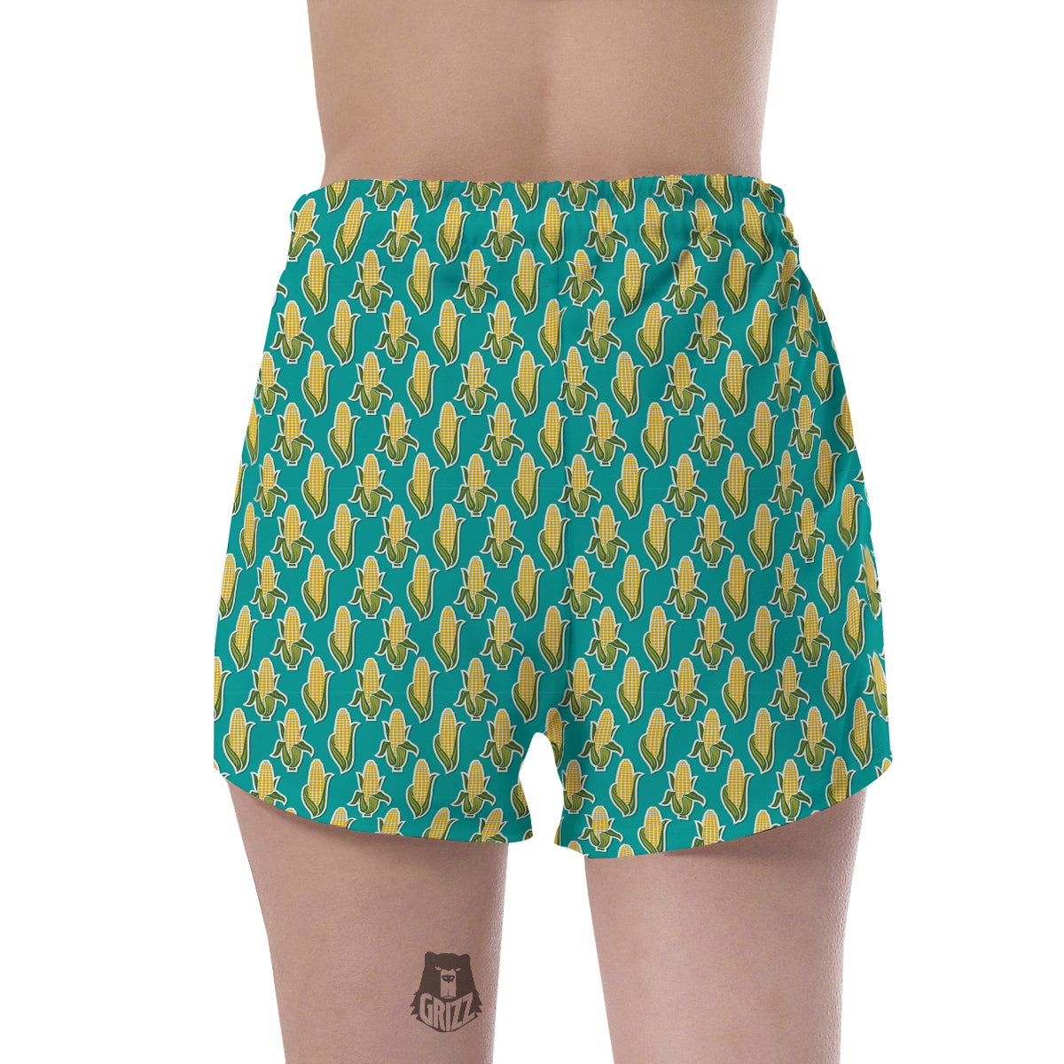 Corncob Print Pattern Women's Shorts-grizzshop