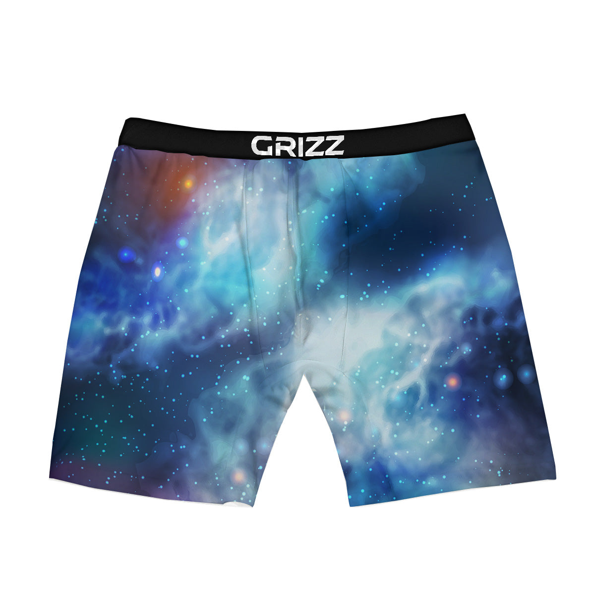 Cosmic Galaxy Space Blue Purple Print Boxer Briefs-grizzshop