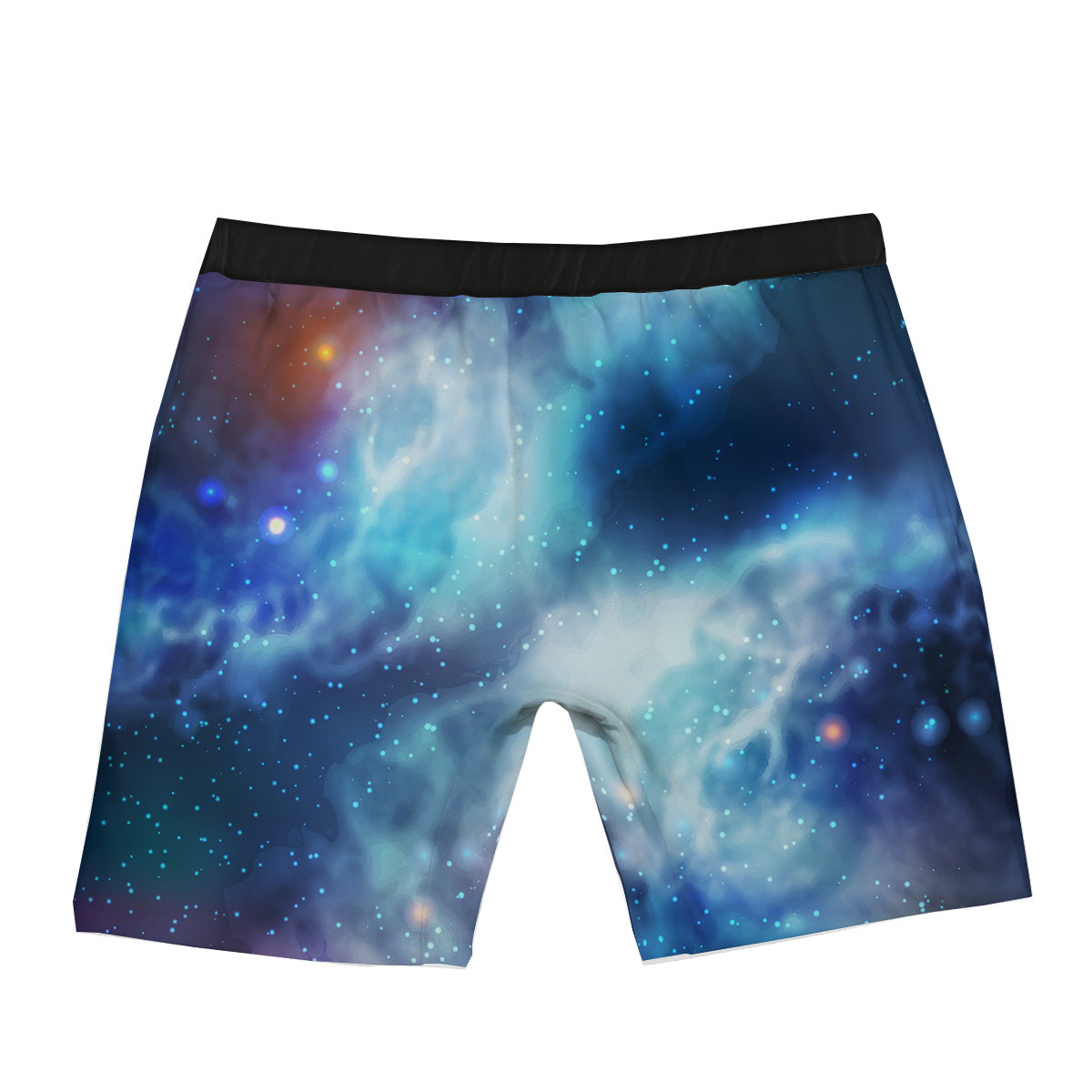 Cosmic Galaxy Space Blue Purple Print Boxer Briefs-grizzshop