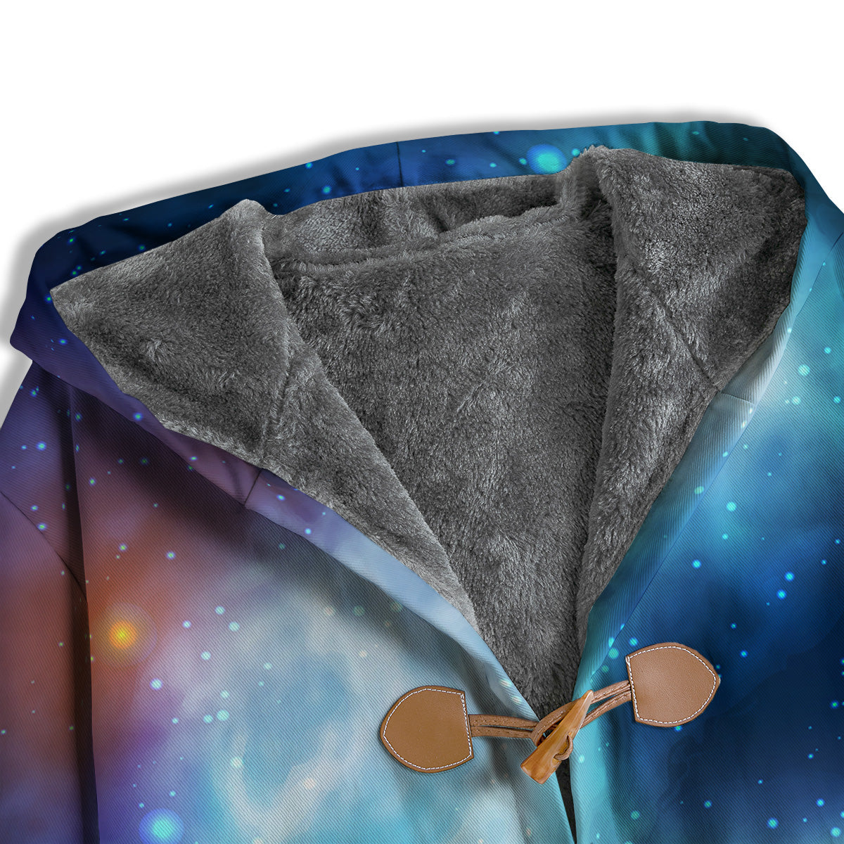 Cosmic Galaxy Space Blue Purple Print Men's Windbreaker Jacket-grizzshop