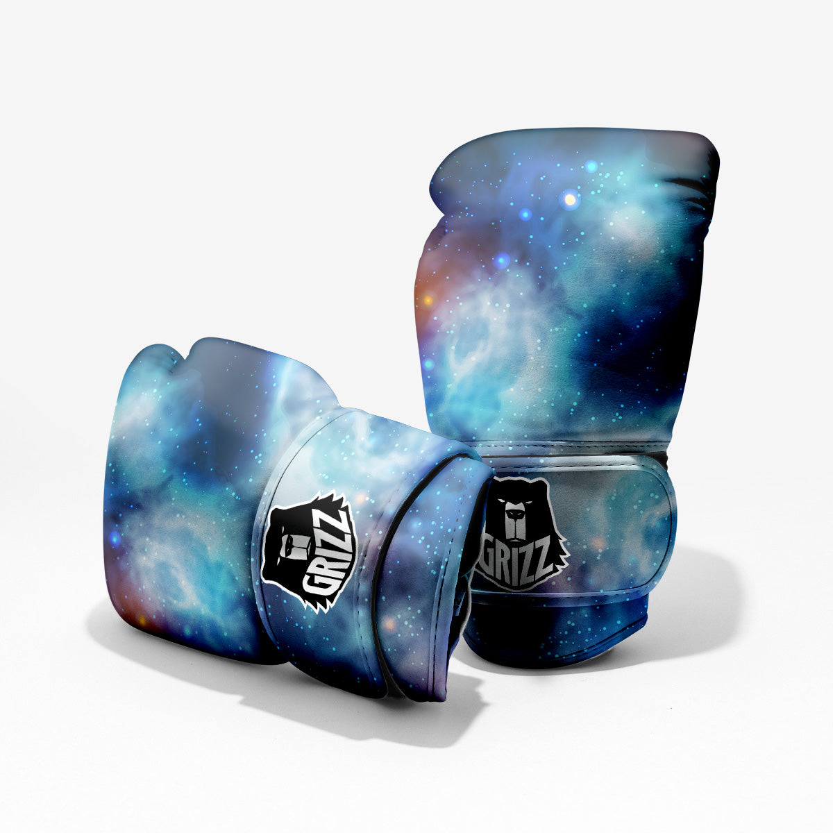Cosmic Galaxy Space Blue Purple Print Pro Boxing Glove