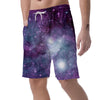 Cosmic Galaxy Space Men's Shorts-grizzshop