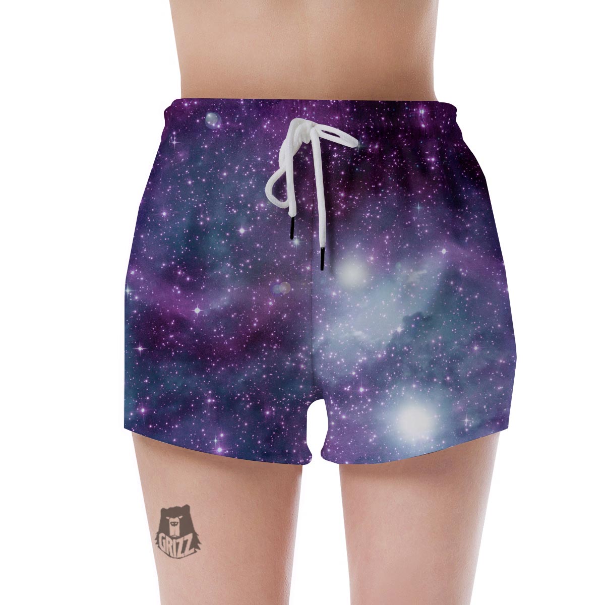 Cosmic Galaxy Space Women's Shorts-grizzshop