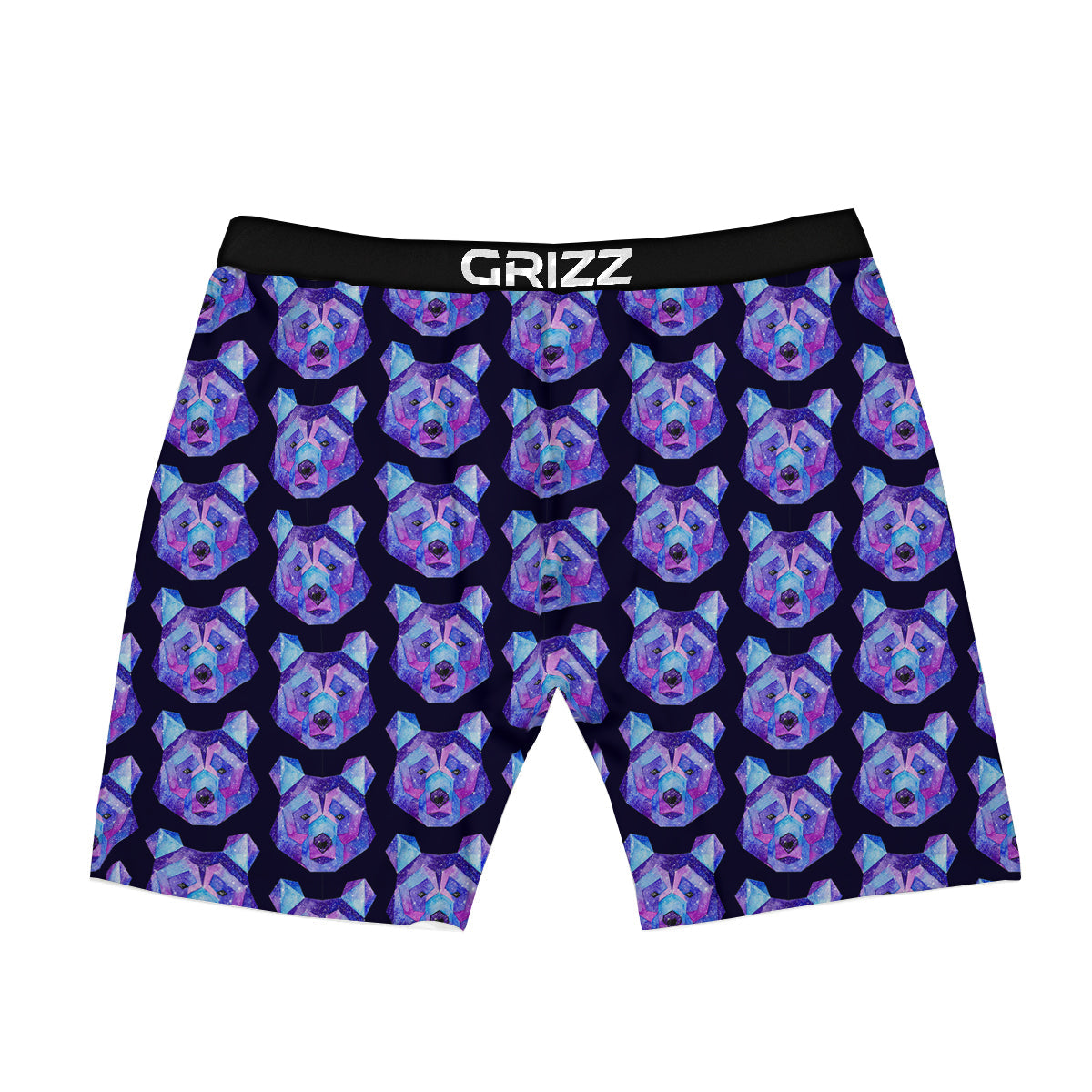 Cosmic Polygonal Bear Print Pattern Boxer Briefs-grizzshop