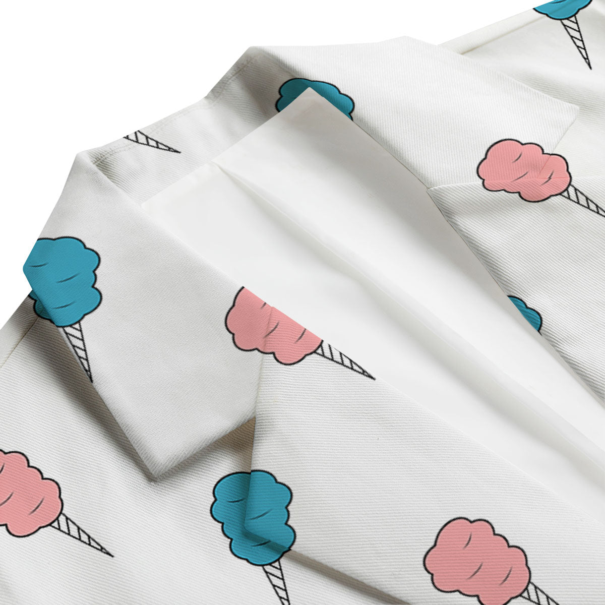Cotton Candy Blue And Pink Print Pattern Men's Blazer-grizzshop