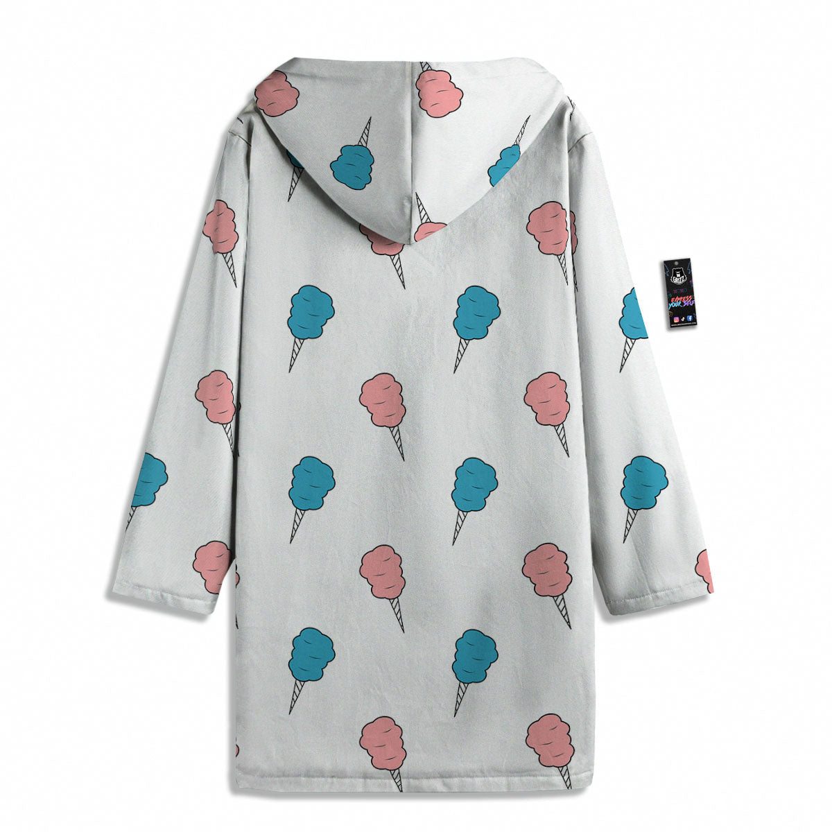 Cotton Candy Blue And Pink Print Pattern Men's Windbreaker Jacket-grizzshop