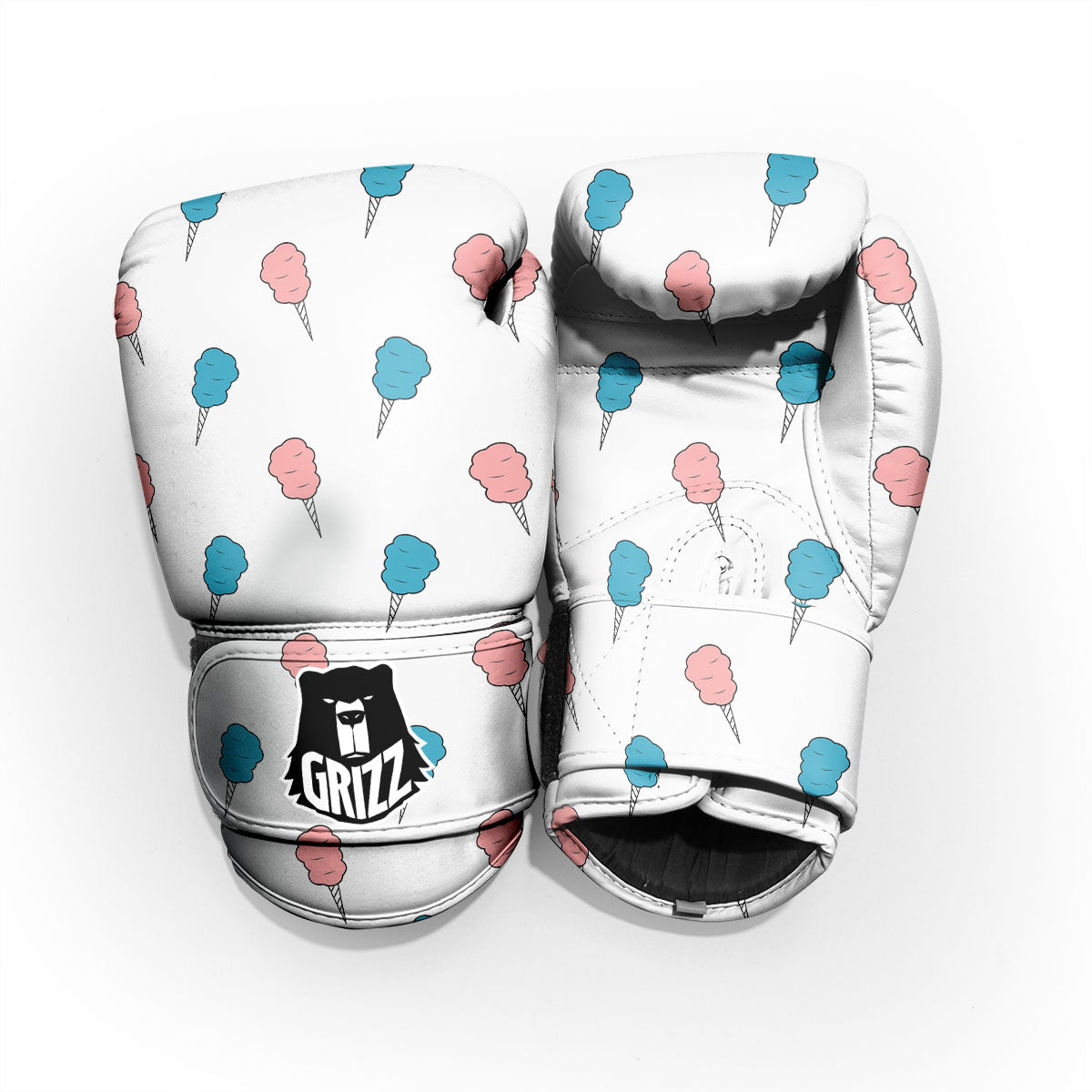 Cotton Candy Blue And Pink Print Pattern Pro Boxing Glove