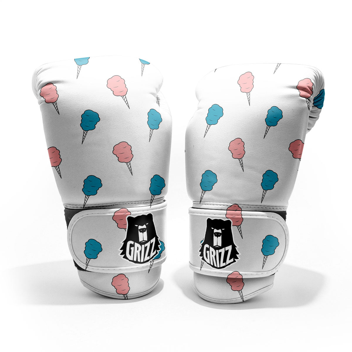 Cotton Candy Blue And Pink Print Pattern Pro Boxing Glove