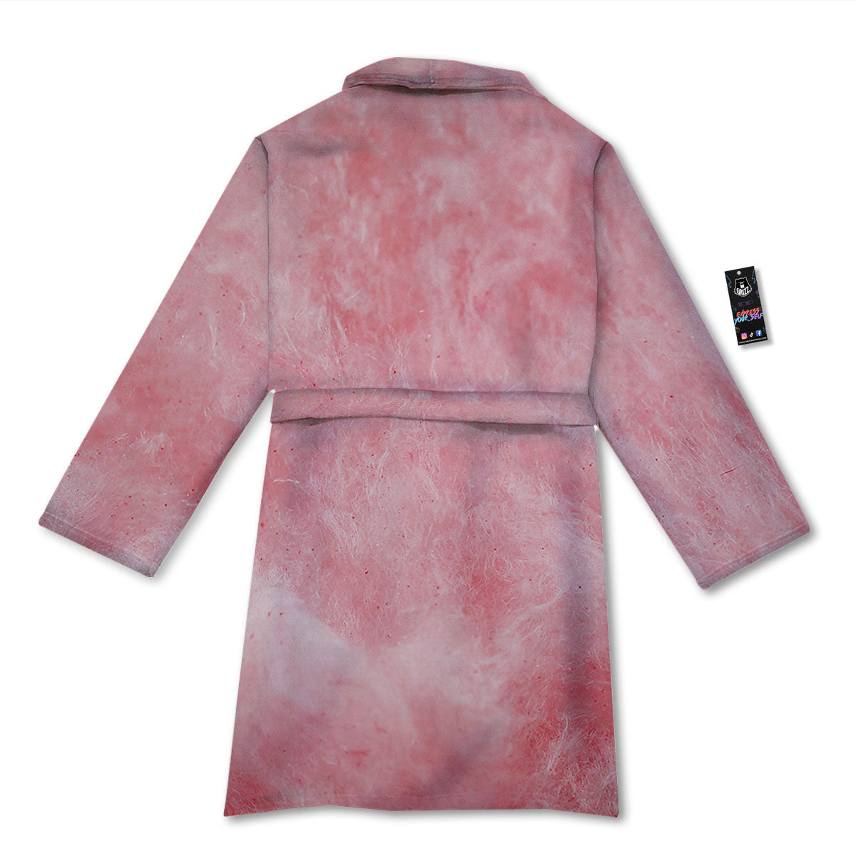Cotton Candy Pink Print Bathrobe-grizzshop