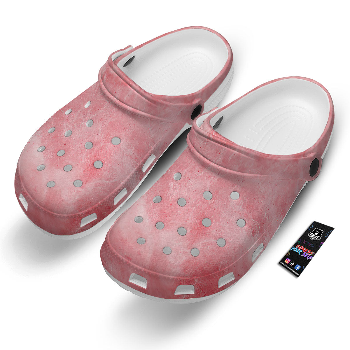 Cotton Candy Pink Print Clog-grizzshop