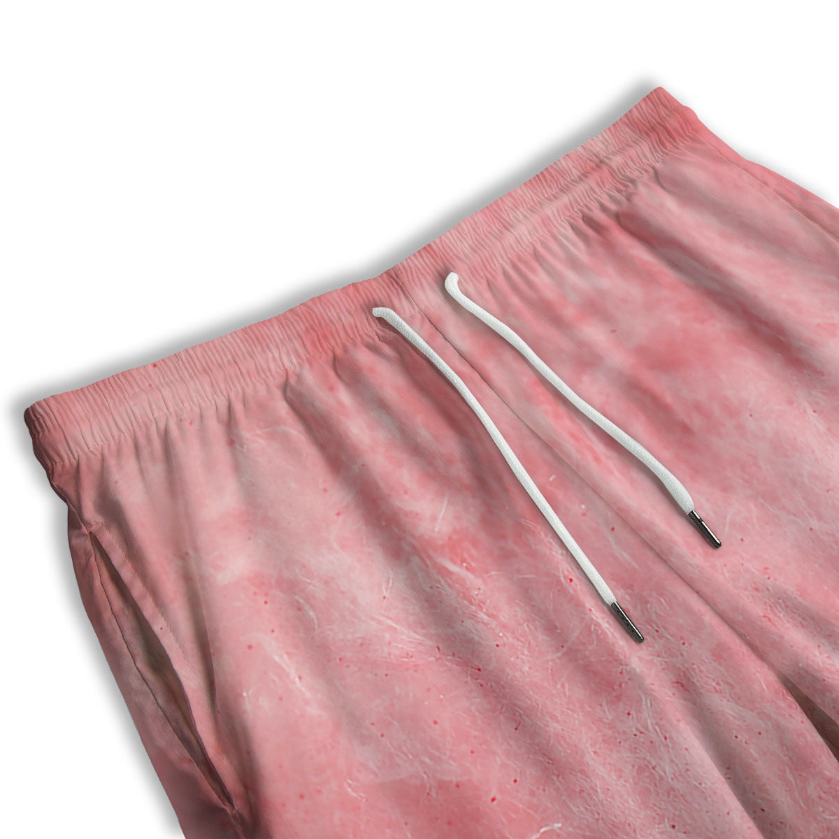 Cotton Candy Pink Print Men's Athletic Shorts
