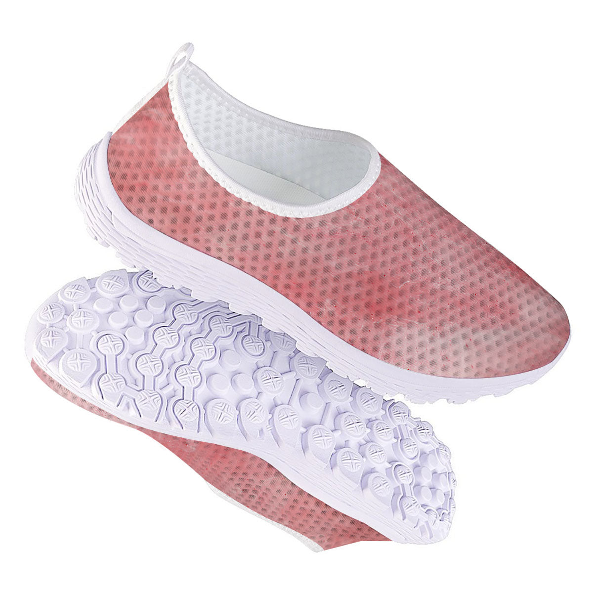 Cotton Candy Pink Print Nurse Shoes-grizzshop