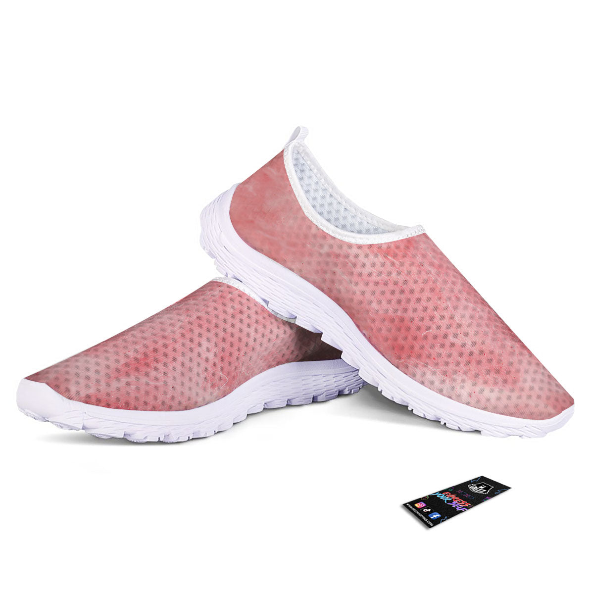 Cotton Candy Pink Print Nurse Shoes-grizzshop