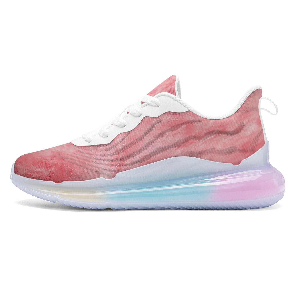 Cotton Candy Pink Print Running Sneakers-grizzshop