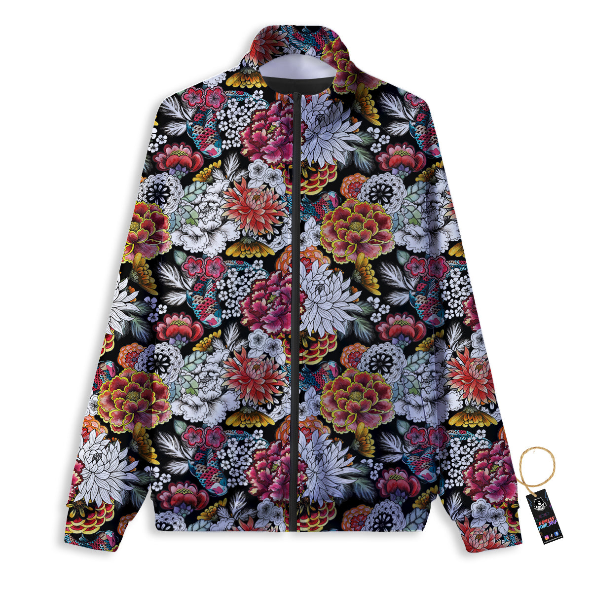 Cotton Candy Pink Print Track Jacket-grizzshop