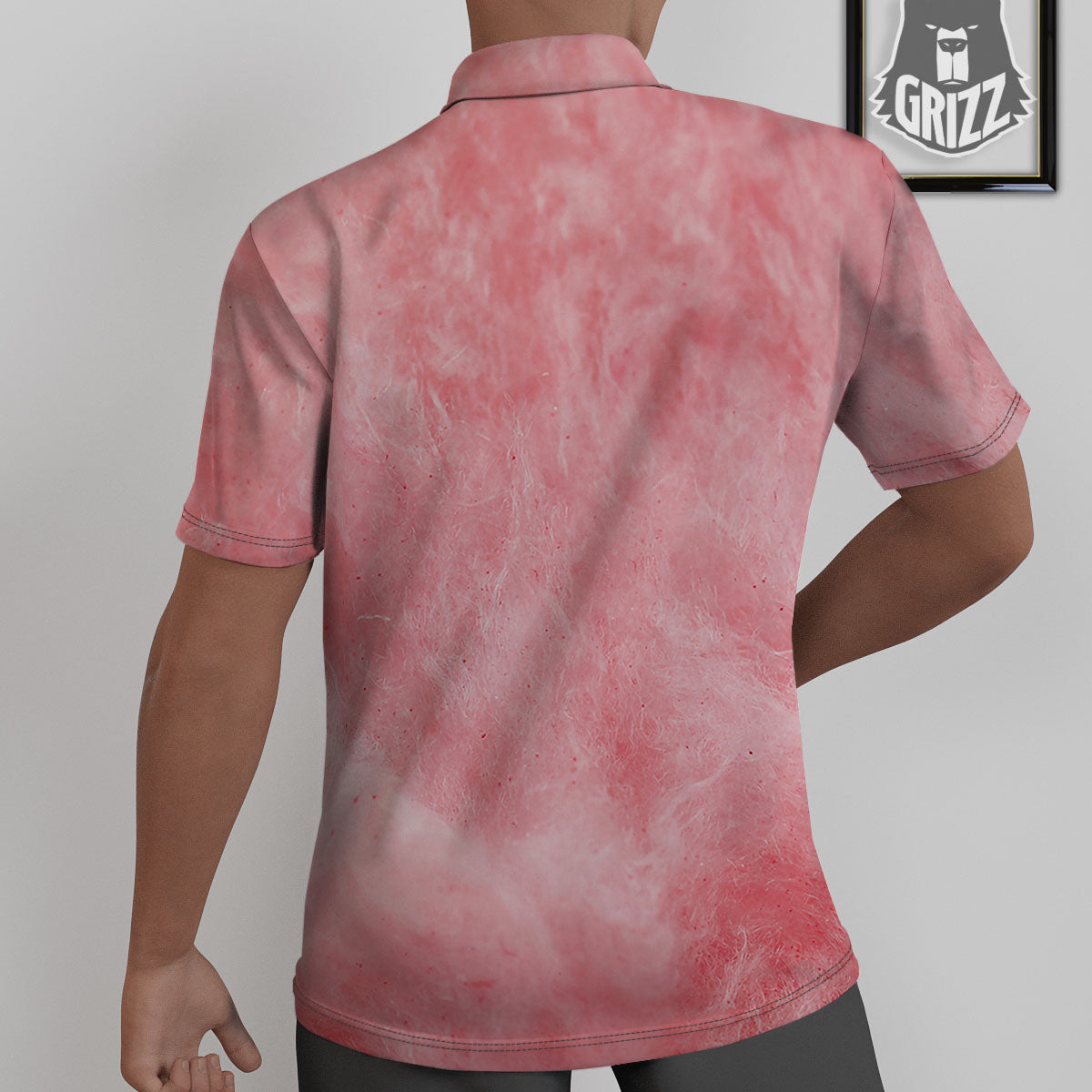 Cotton Candy Pink Print Untucked Shirts-grizzshop