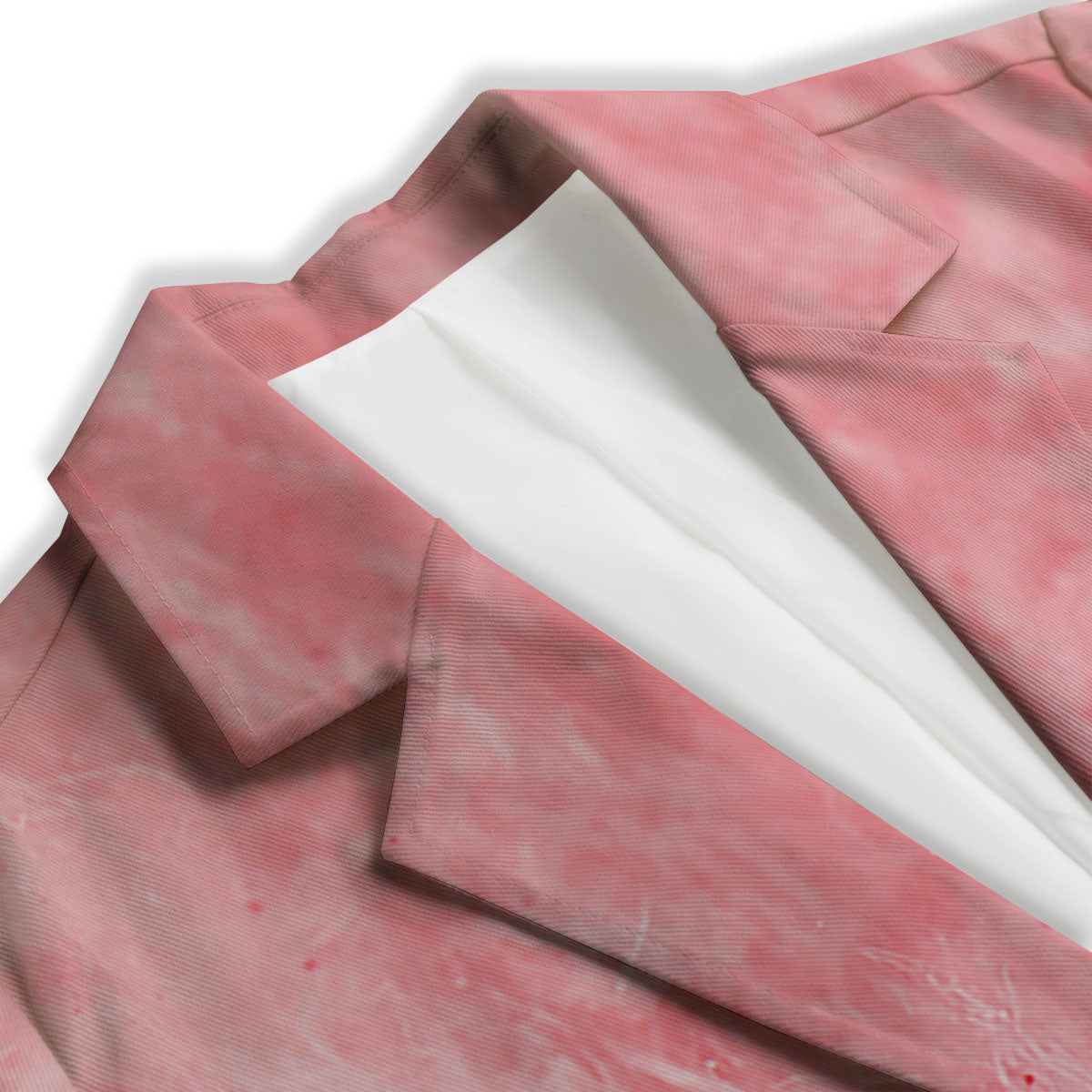 Cotton Candy Pink Print Women's Blazer-grizzshop