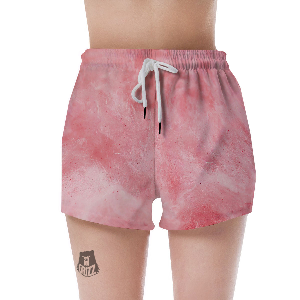 Cotton Candy Pink Print Women's Shorts-grizzshop