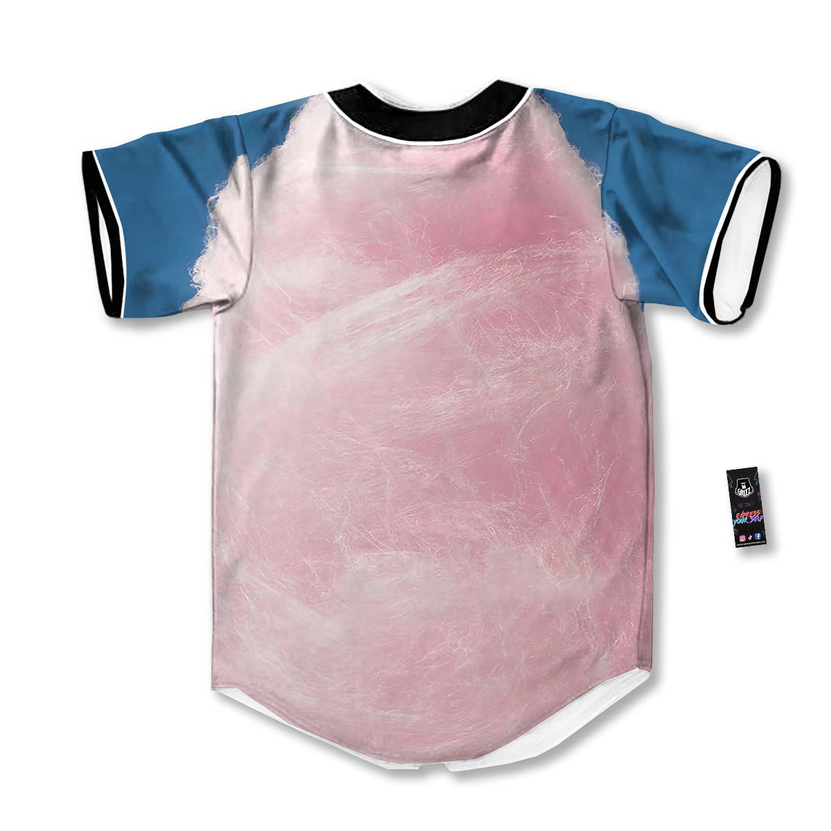 Cotton Candy Sweet Print Baseball Jersey-grizzshop